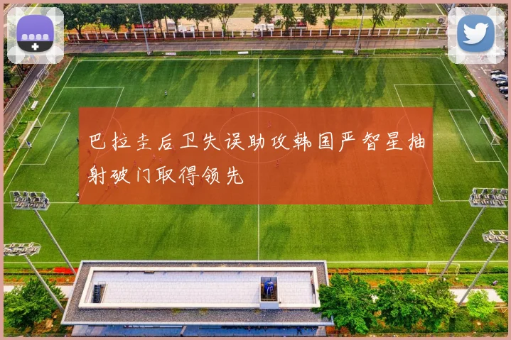 巴拉圭后卫失误助攻韩国严智星抽射破门取得领先